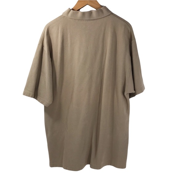 Harley-Davidson Polo Shirt Tan Short Sleeve Small Embroidered Logo Men’s Large - Picture 10 of 14